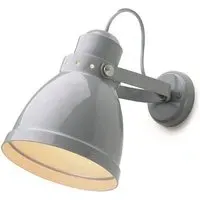 Large Wall Light with Adjustable Head - Grey, Steel