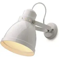 Large Wall Light with Adjustable Head - White, Steel