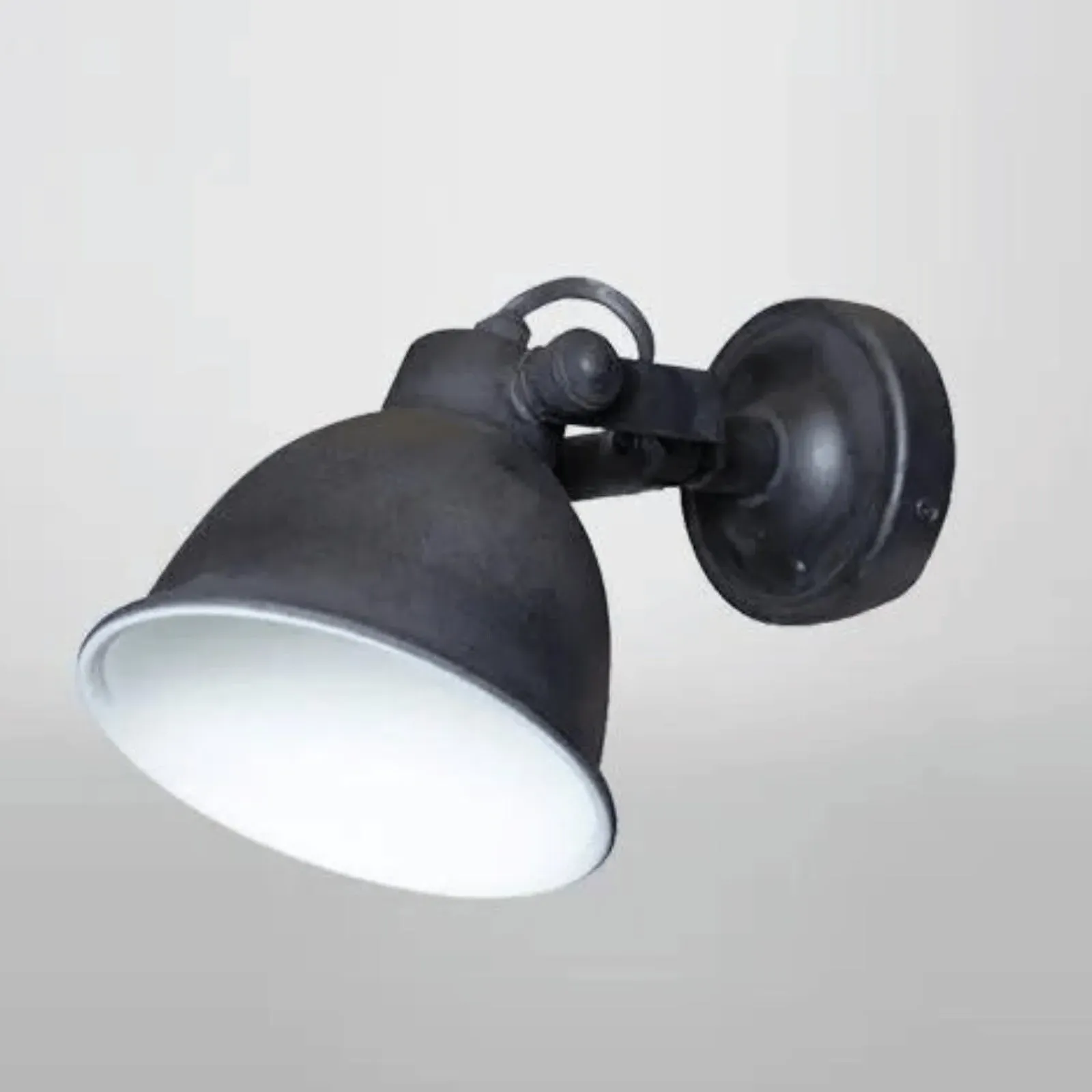 Large Wall Spotlight - Black, Metal