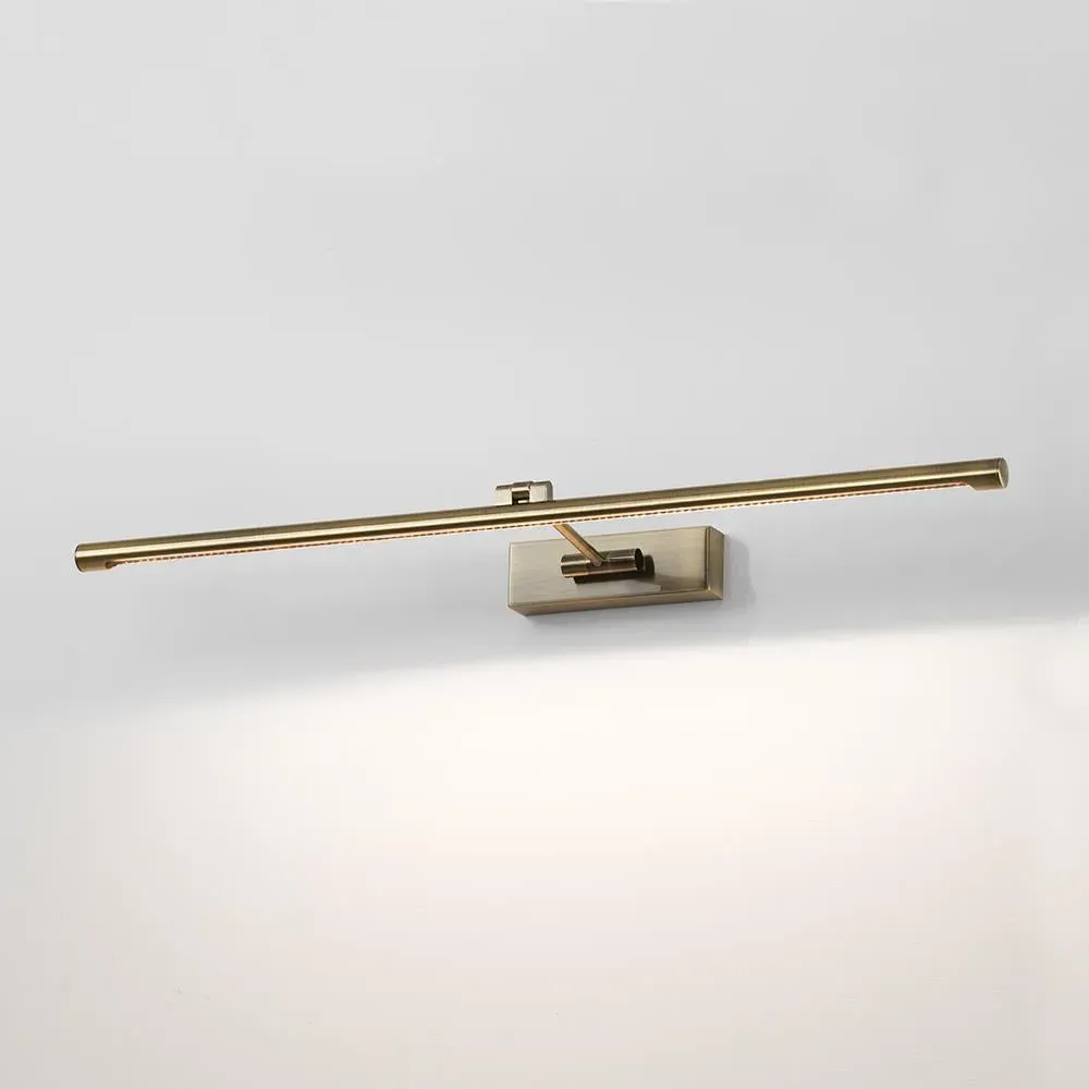 LED Picture Light with Adjustable Arm - Brass image