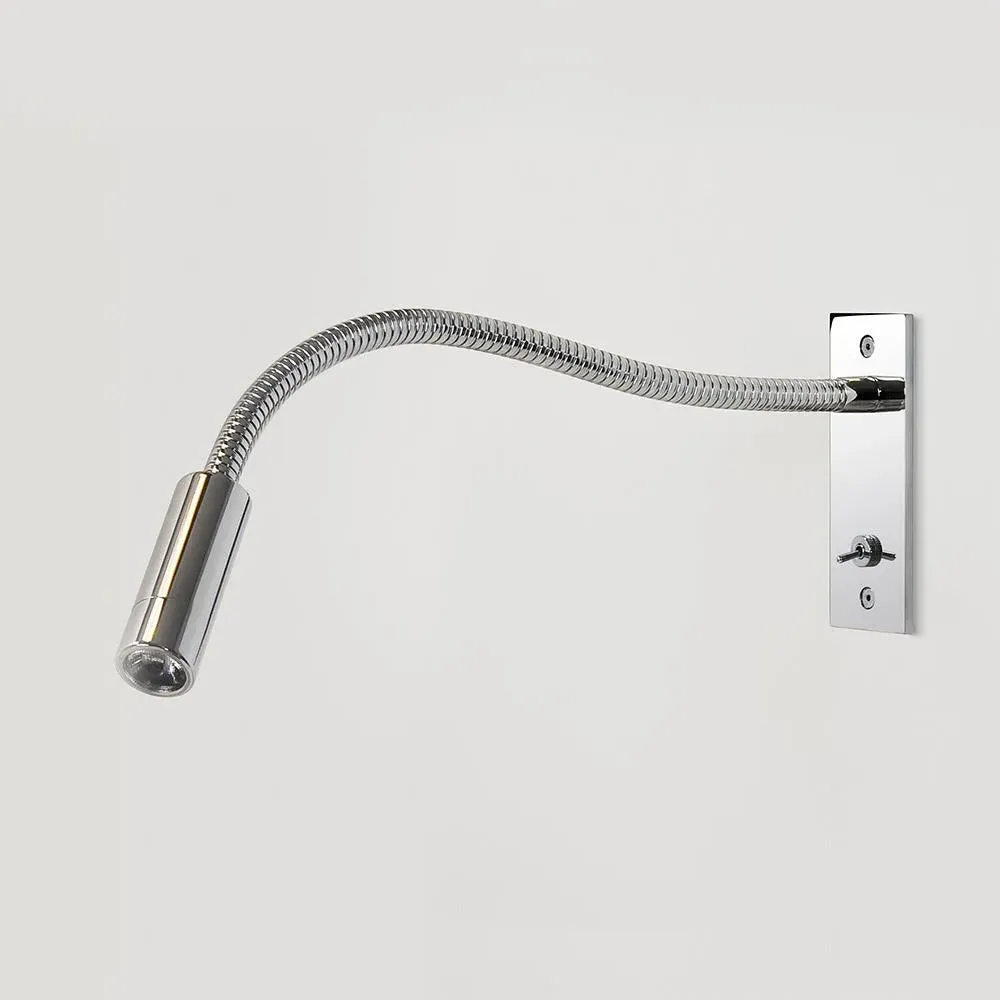 Leo Switched LED Wall Light with Flexible Arm - Bronze