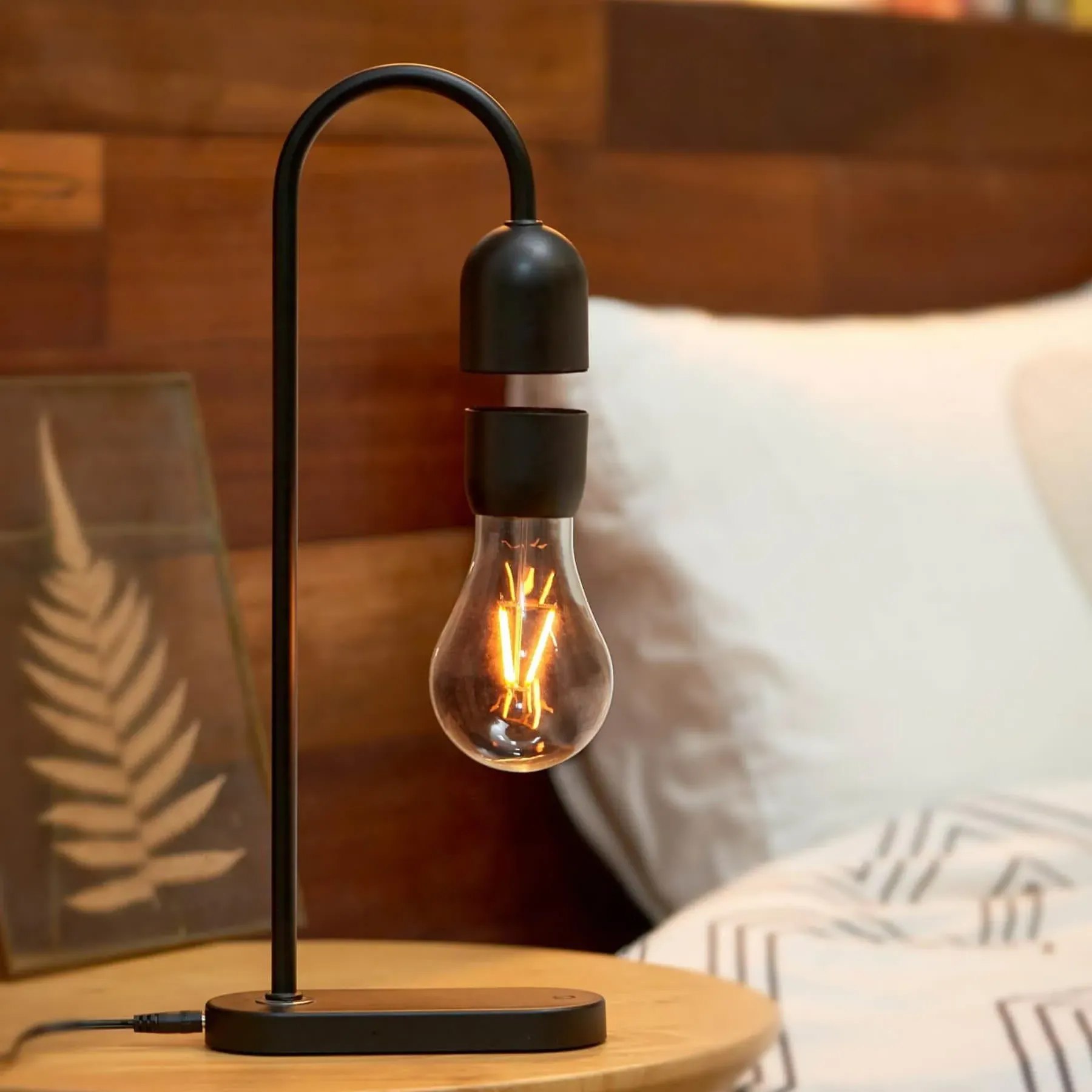 Lightbulb Desk Lamp with Dimmer - Black