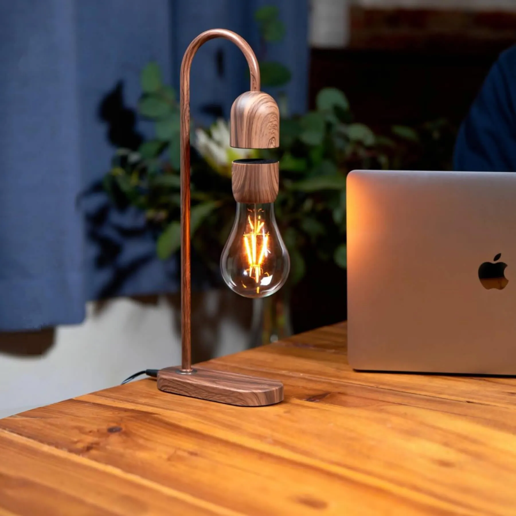 Lightbulb Desk Lamp with Dimmer - Black
