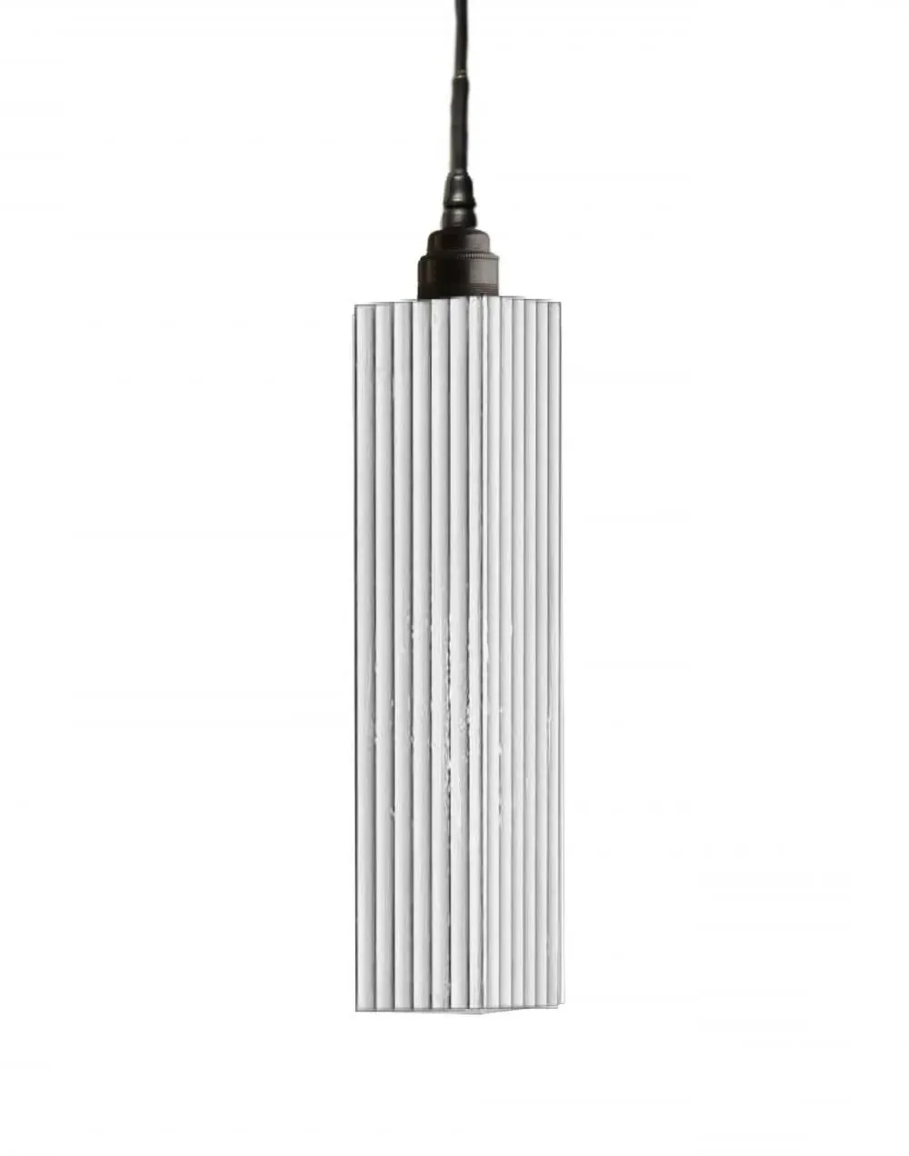 Long Pendant Light - Silver, Glass