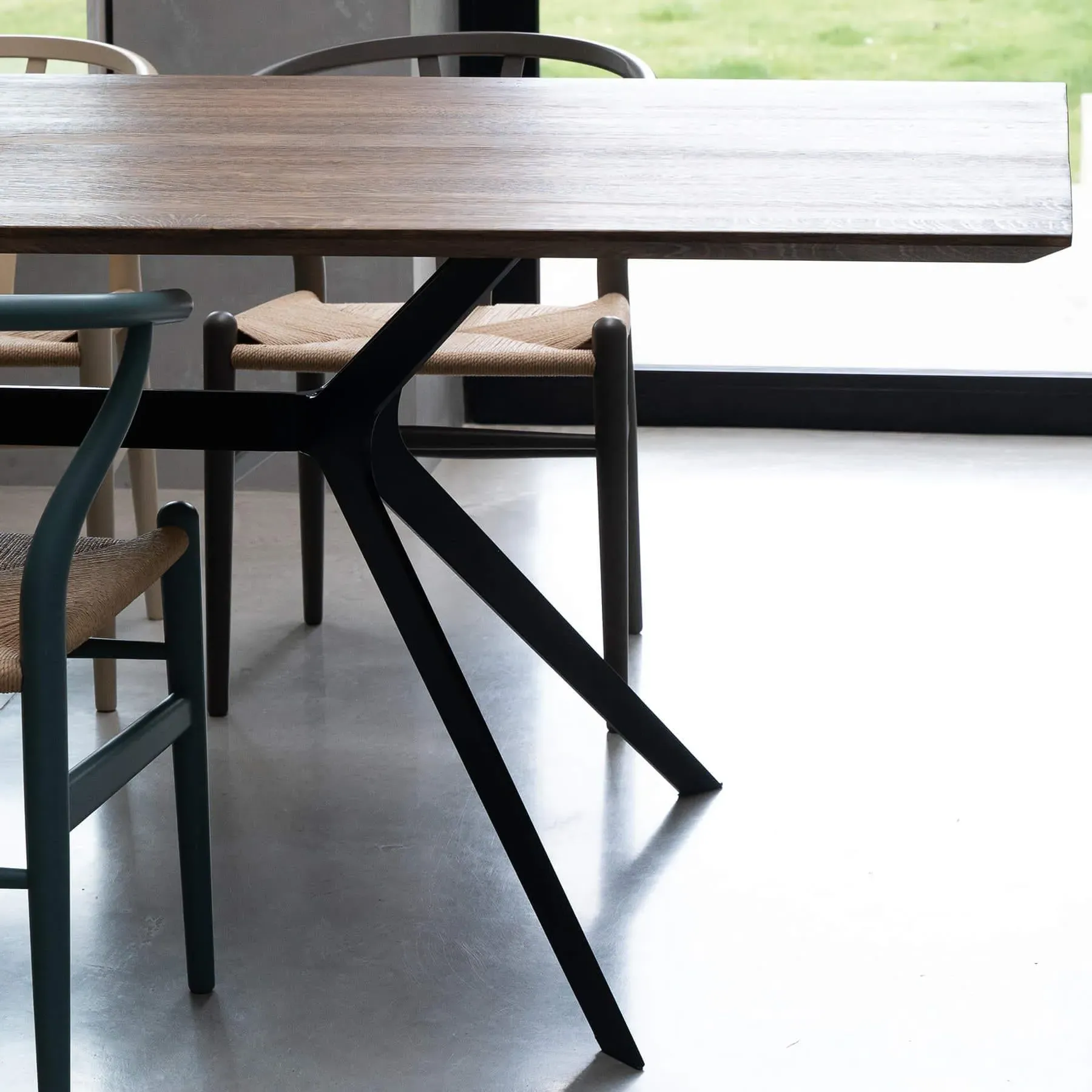 Massif Rectangular Dining Table - Smoked Oak