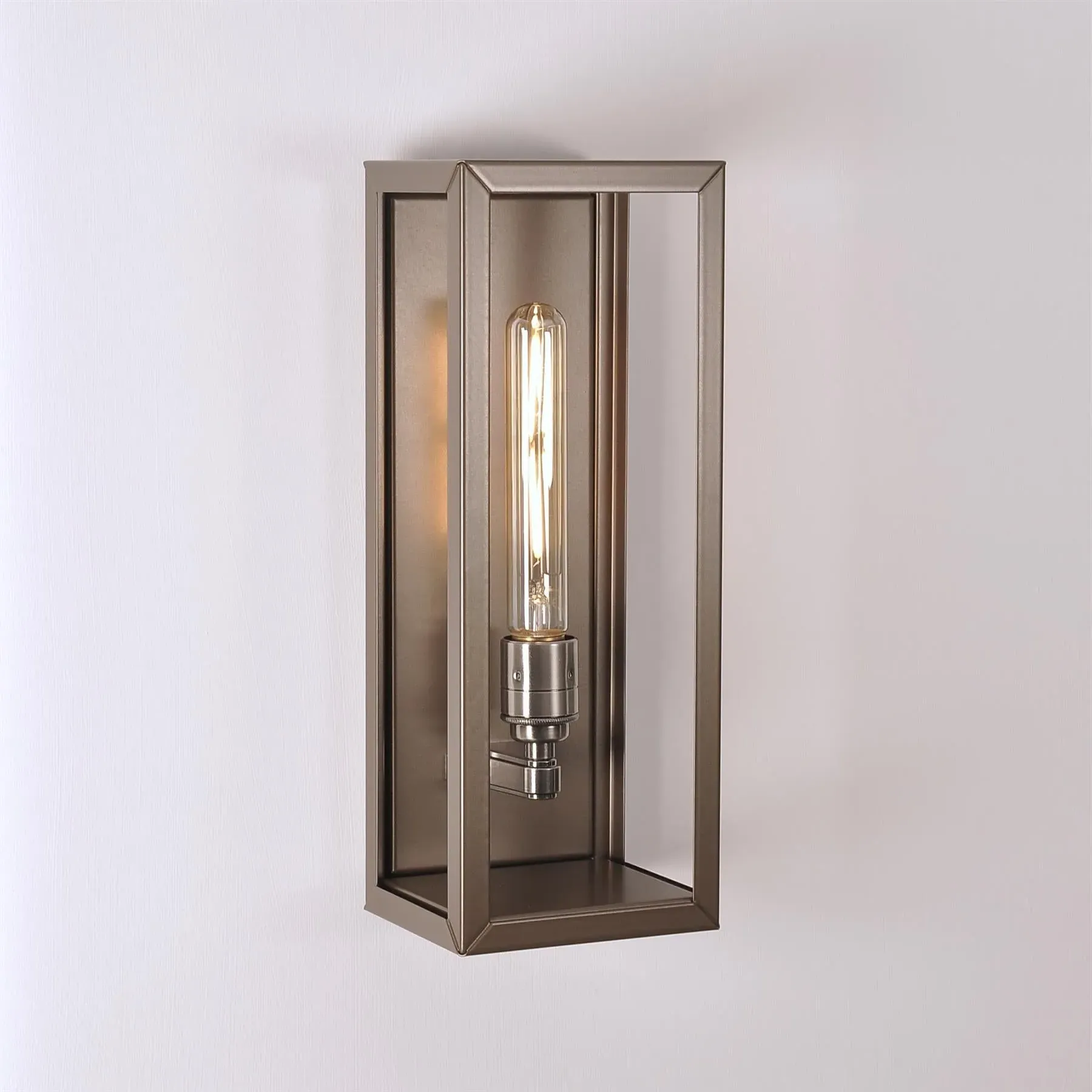 Medium Box Wall Light - Bronze, Stainless Steel