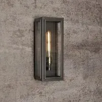 Medium Box Wall Light - Pewter, Stainless Steel