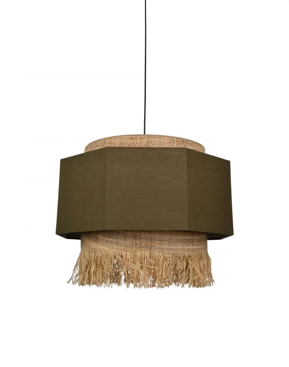 Medium Pendant Light - Epices, Washed Linen