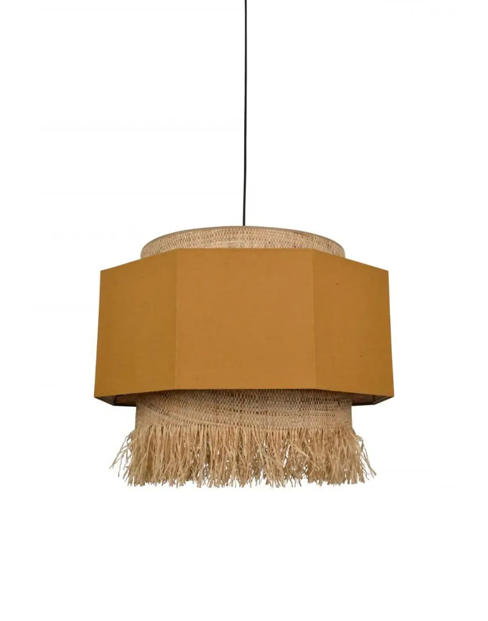 Medium Pendant Light - Massala, Washed Linen