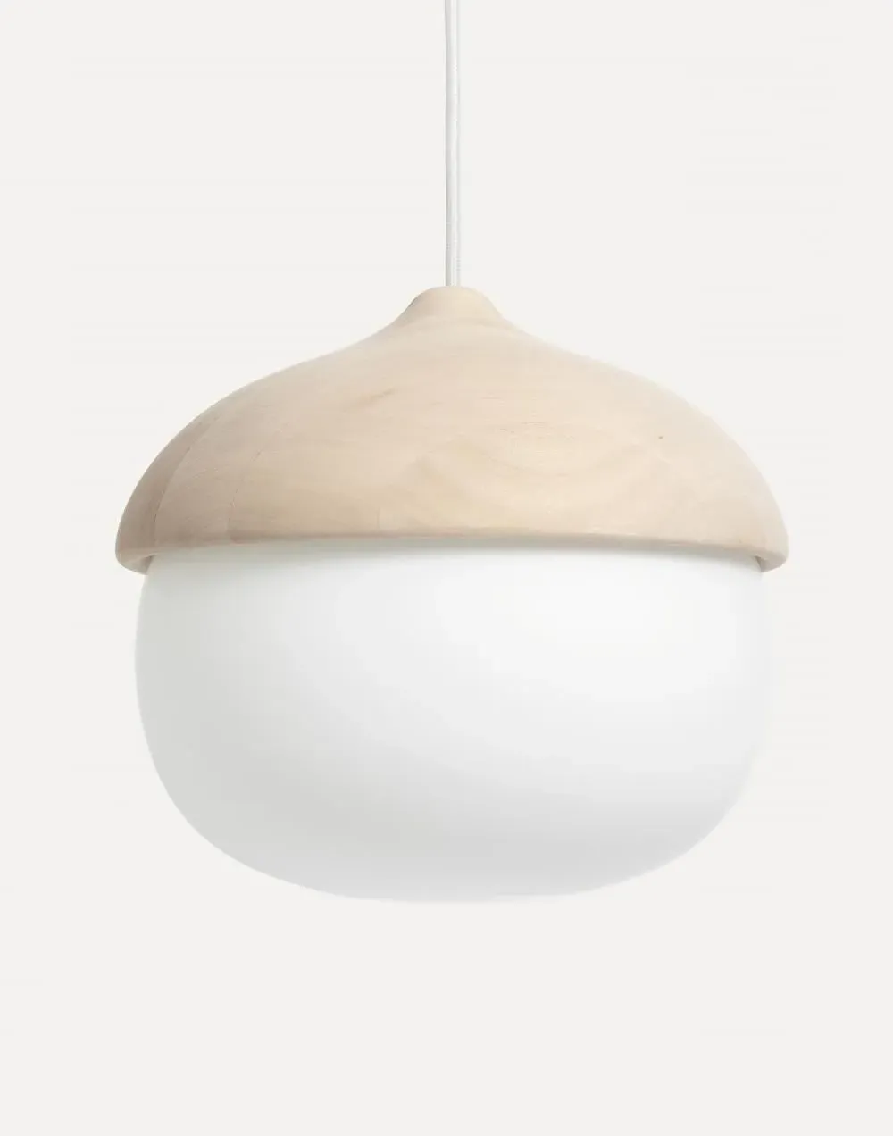 Medium Pendant Light - Smoked Glass, Black Wood