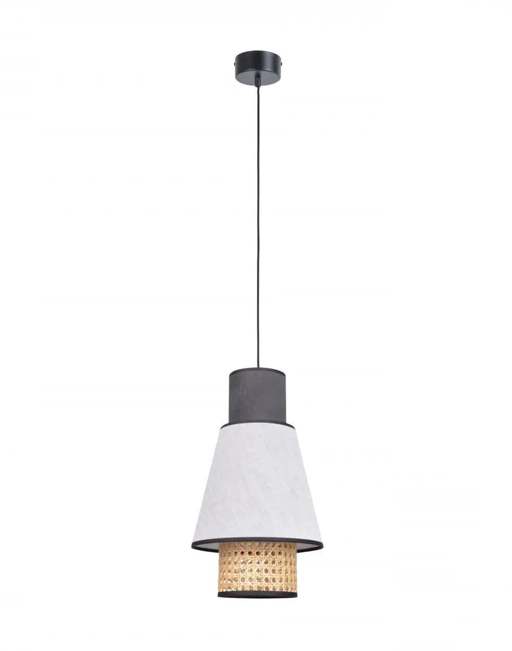 Mini Pendant Light with 3 Shades - White, Linen
