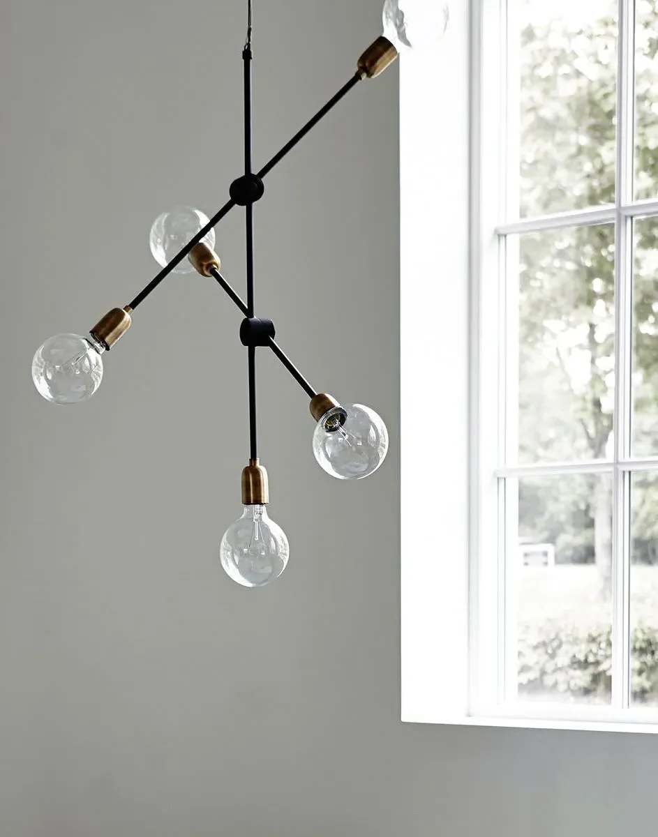 Modular Pendant Light - Brass, Black