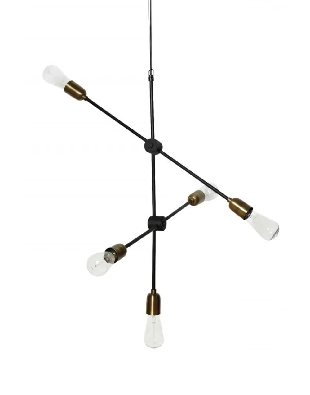 Modular Pendant Light - Brass, Black