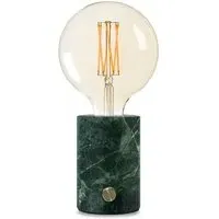 Orbis Table Lamp with Dimmer - Green, Marble