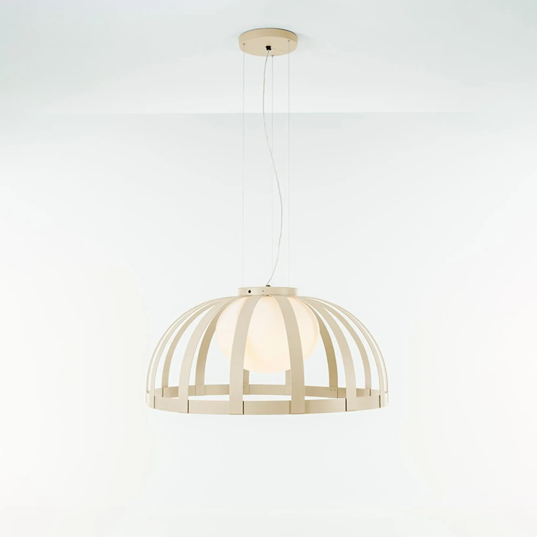 Outdoor Pendant Light with Cage Design - Polyethylene image