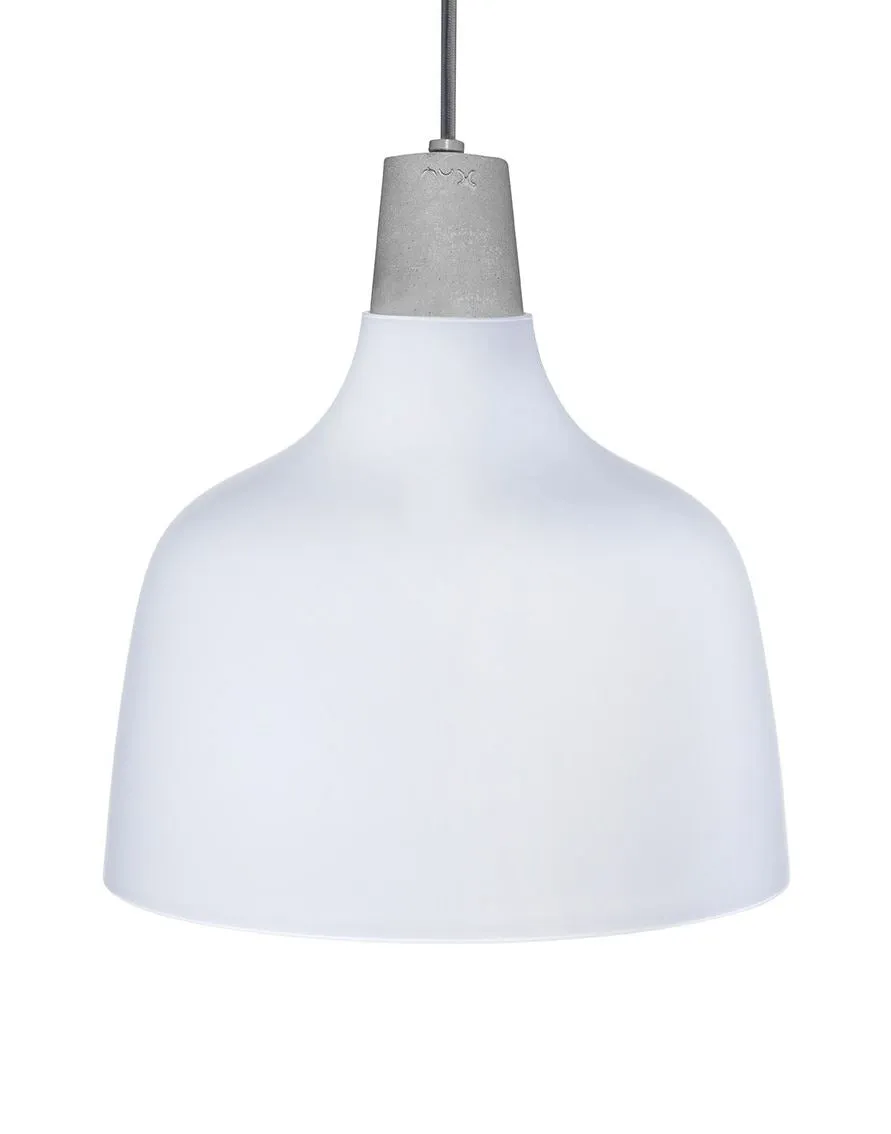 Pendant Light with Concrete Socket - Clear Glass