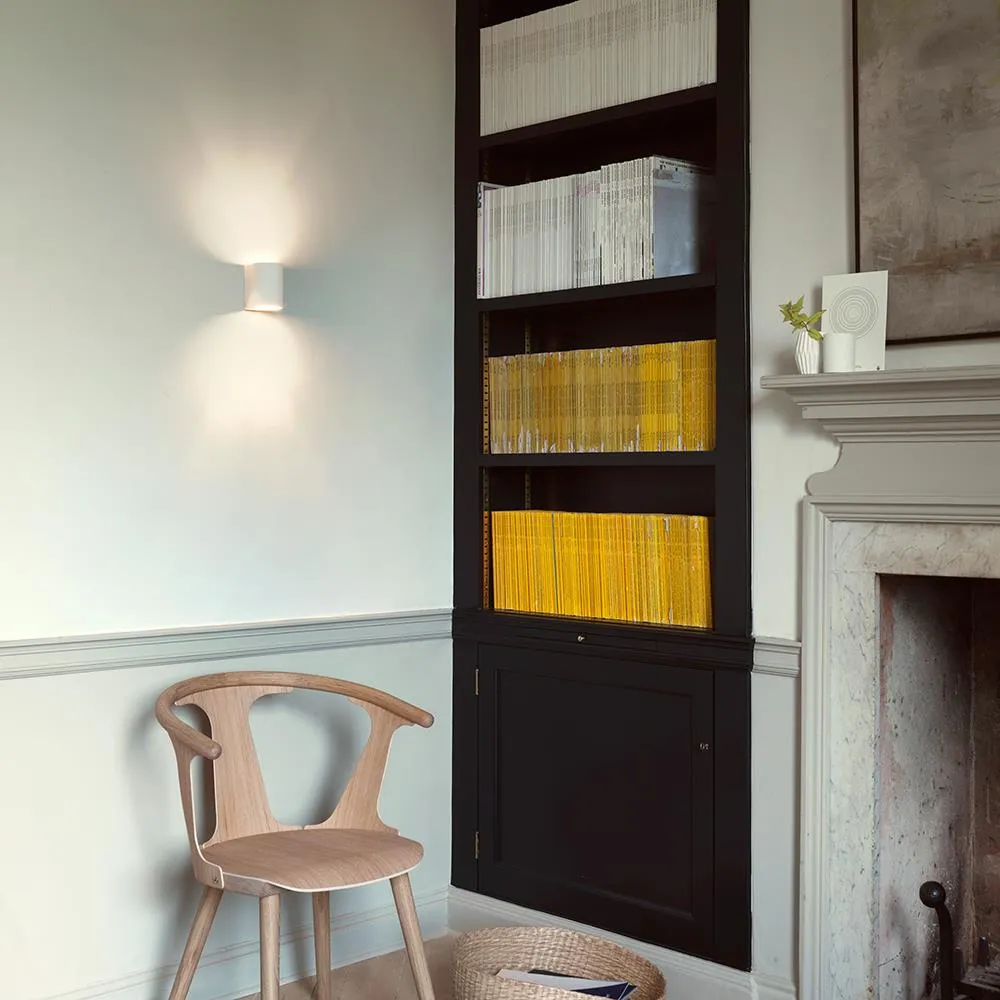 Pero Up Down Wall Light - White, Plaster