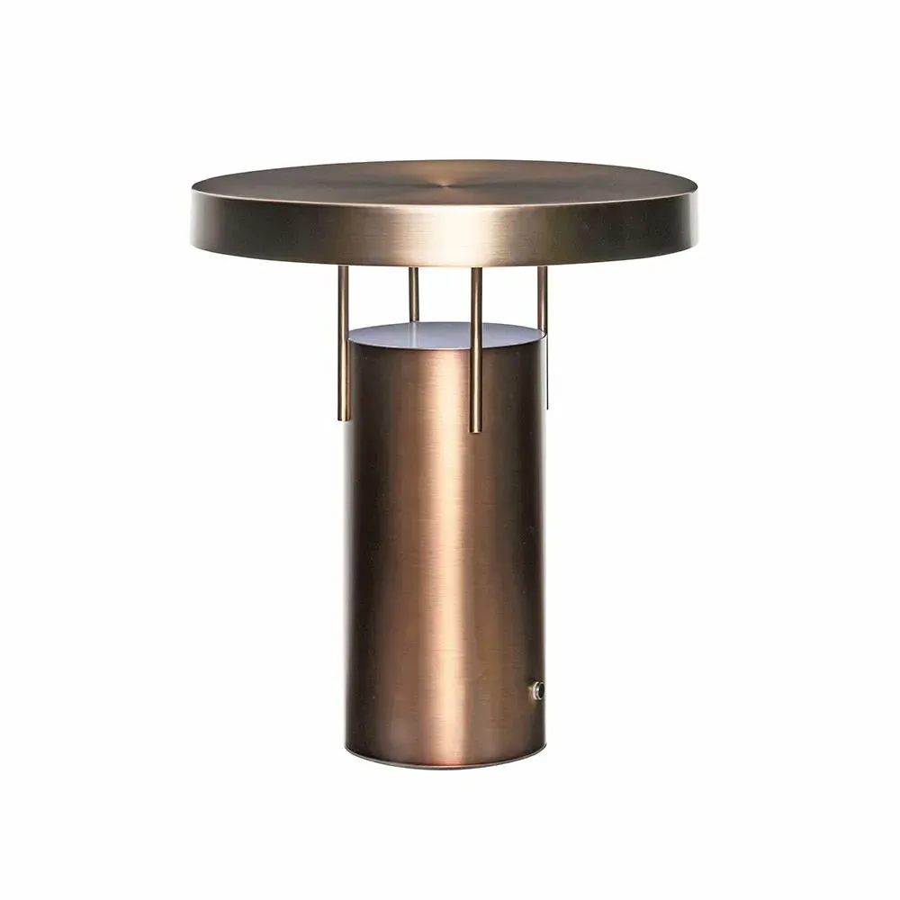 Portable Rechargeable Table Lamp - Brass