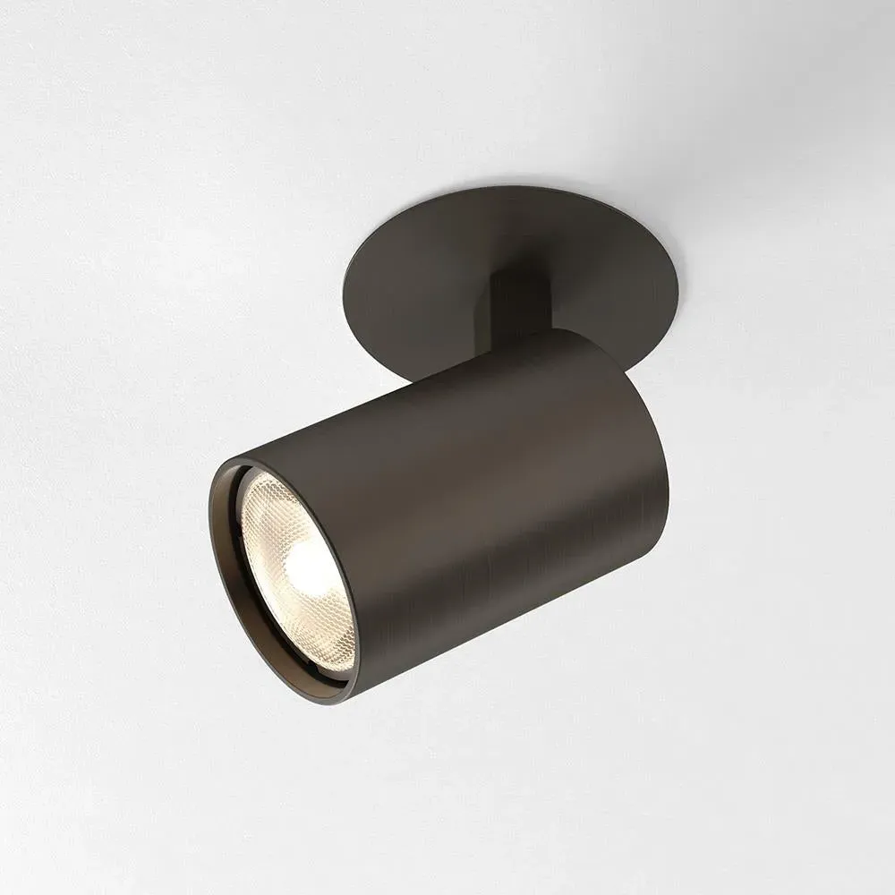 Recessed Spotlight with Rotation - Nickel, Steel