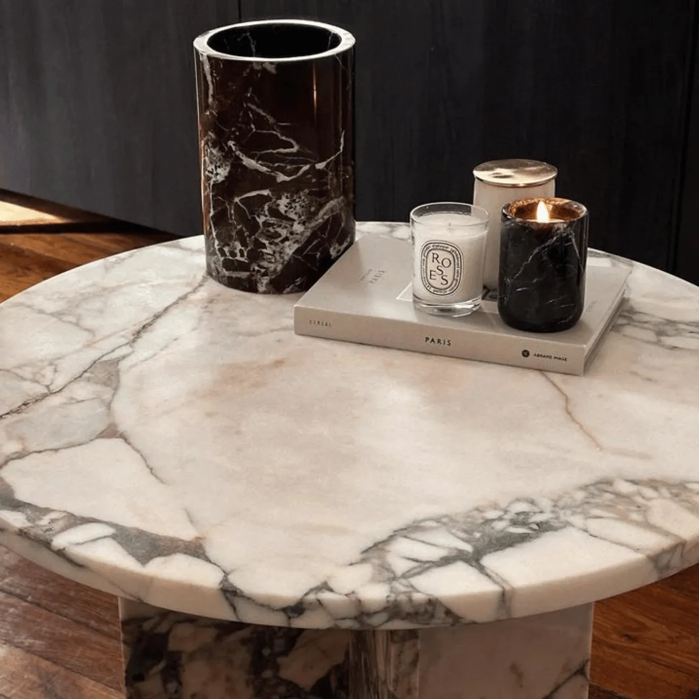 Round Side Table - Marble