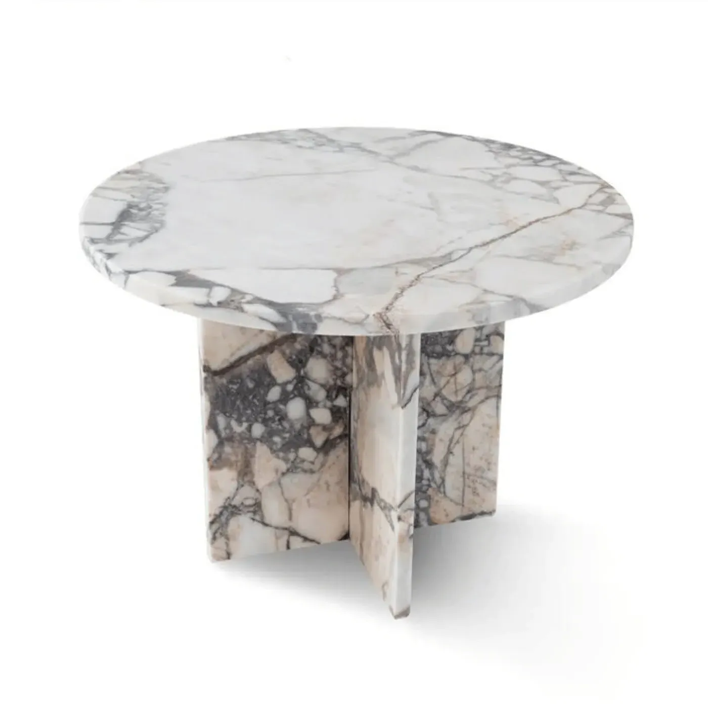 Round Side Table - Marble image