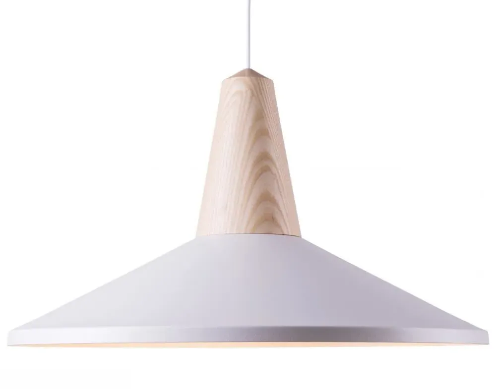 Shell Pendant Light with Magnetic Shade - Olive, Walnut