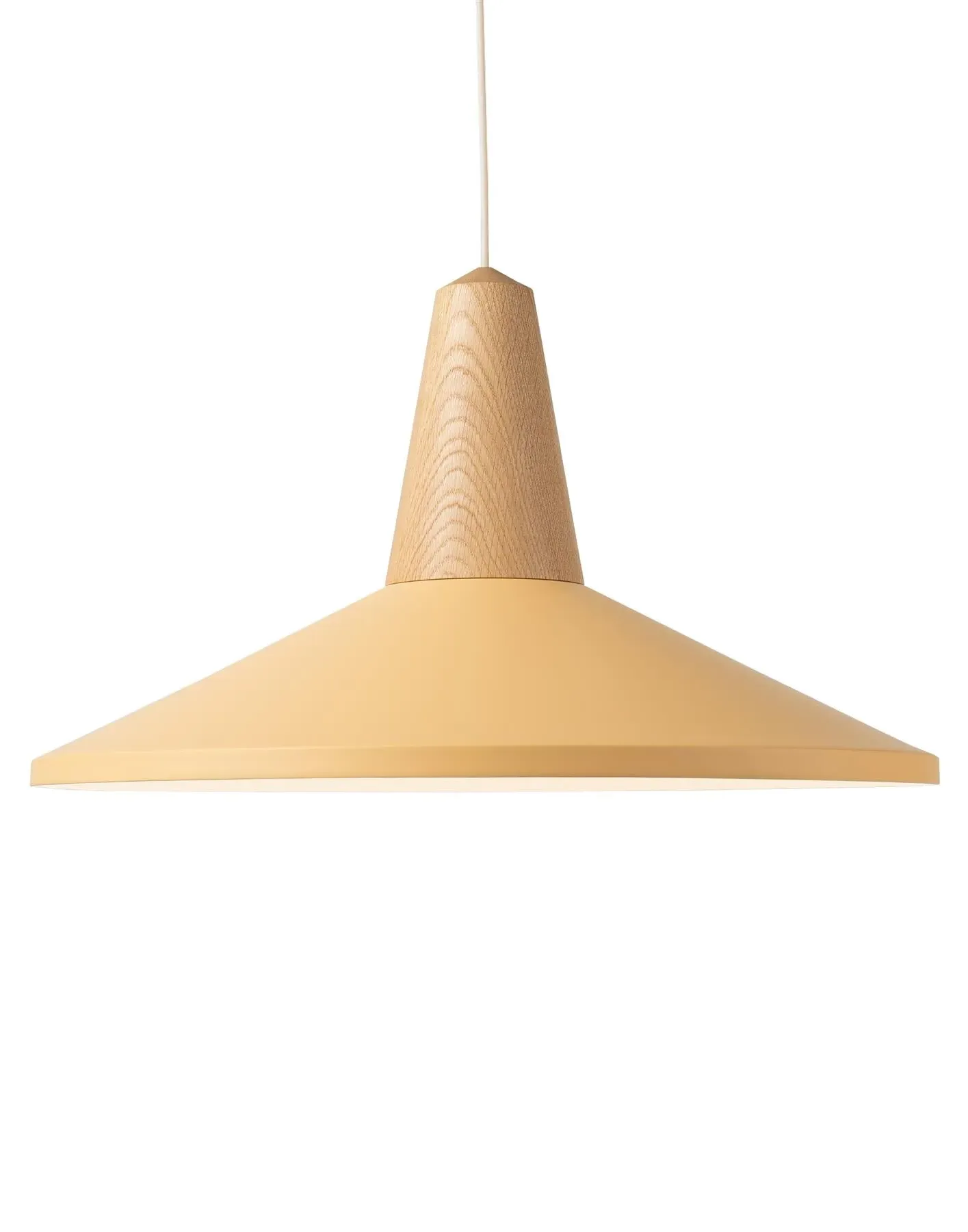 Shell Pendant Light with Magnets - Peach, Oak