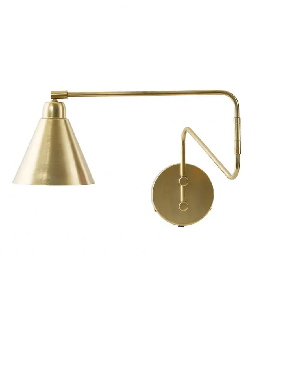 Short Wall Lamp Adjustable - Brass