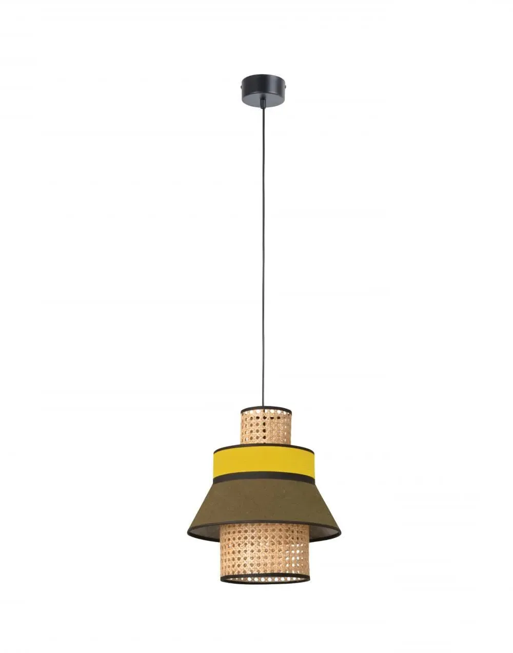 Singapore Mini GM Pendant Light - Petrol Blue, Linen