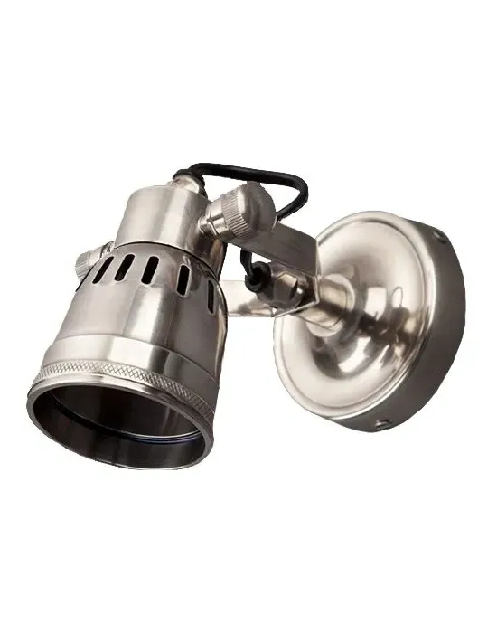 Single Spotlight Adjustable - Antique Silver