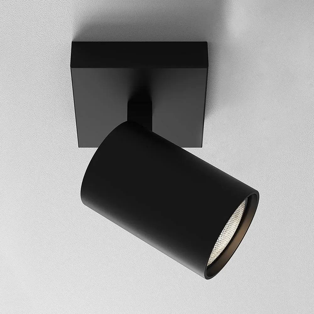 Single Spotlight with Rotation - Black, Metal image