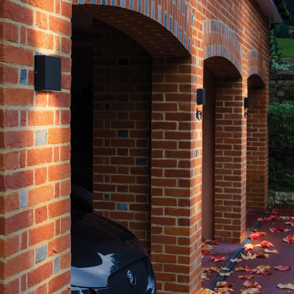 Single Wall Light with Box Design - Grey