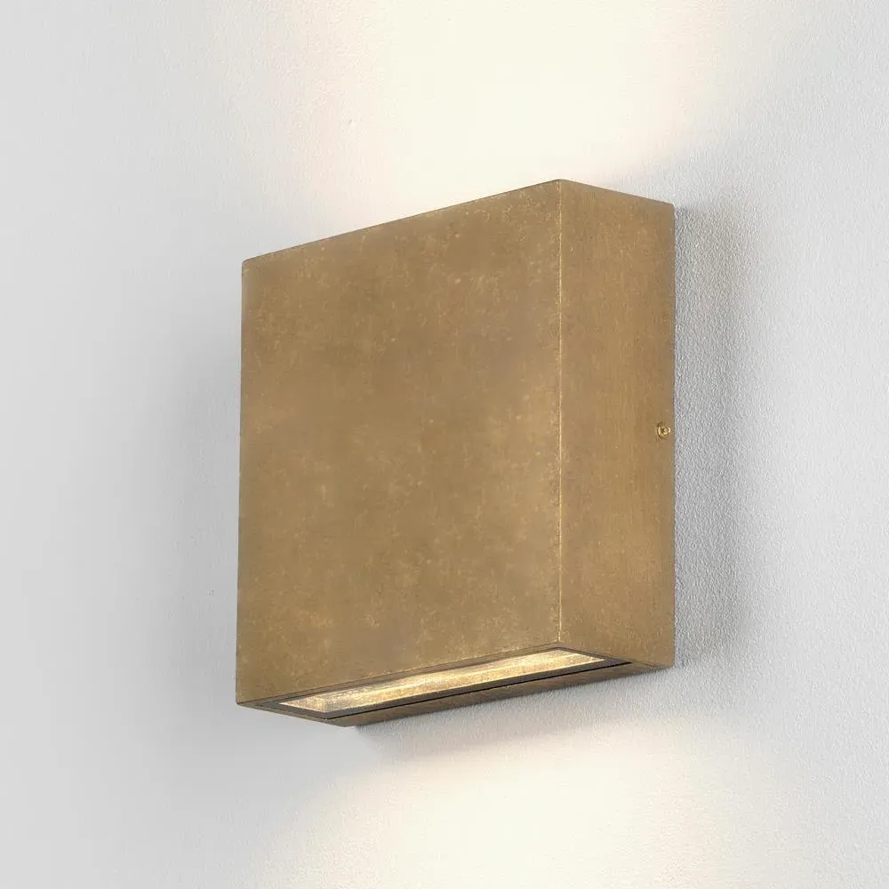 Single Wall Light with Box Design - Grey