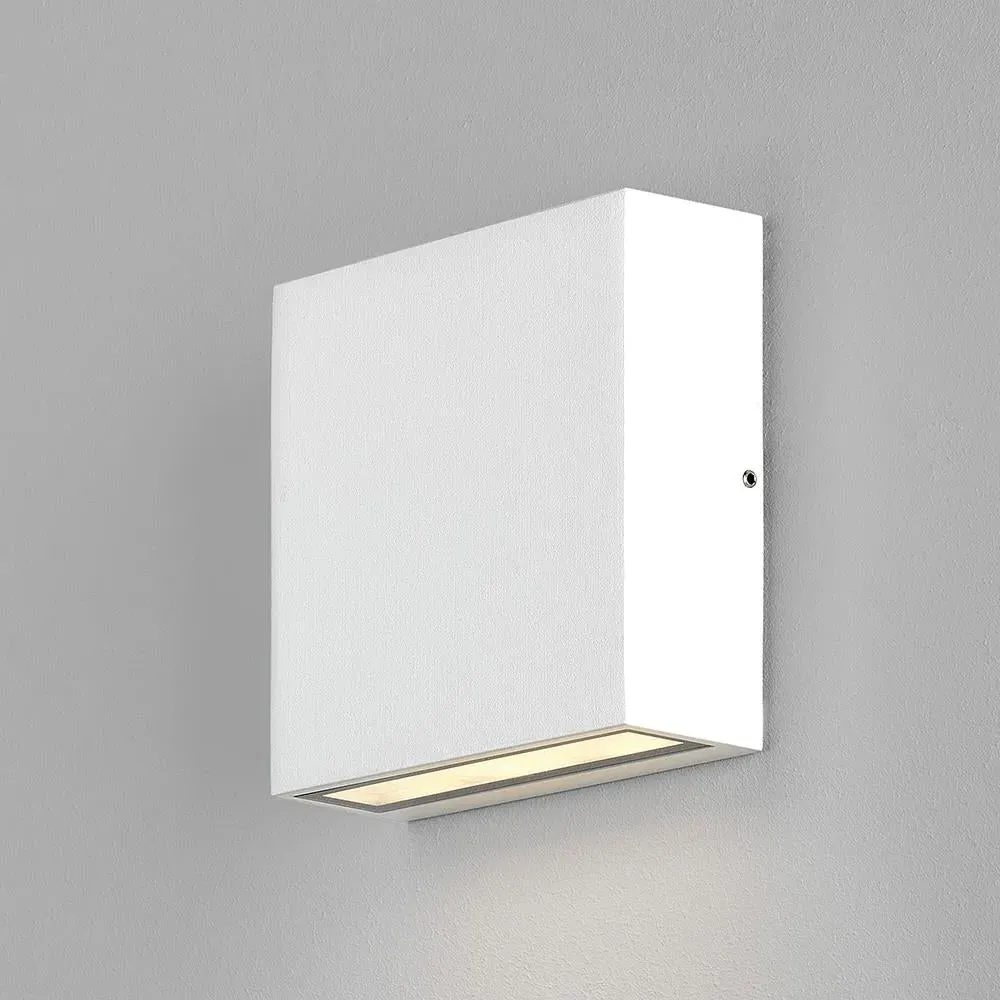 Single Wall Light with Box Design - White image