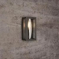 Small Box Wall Light - Pewter, Stainless Steel