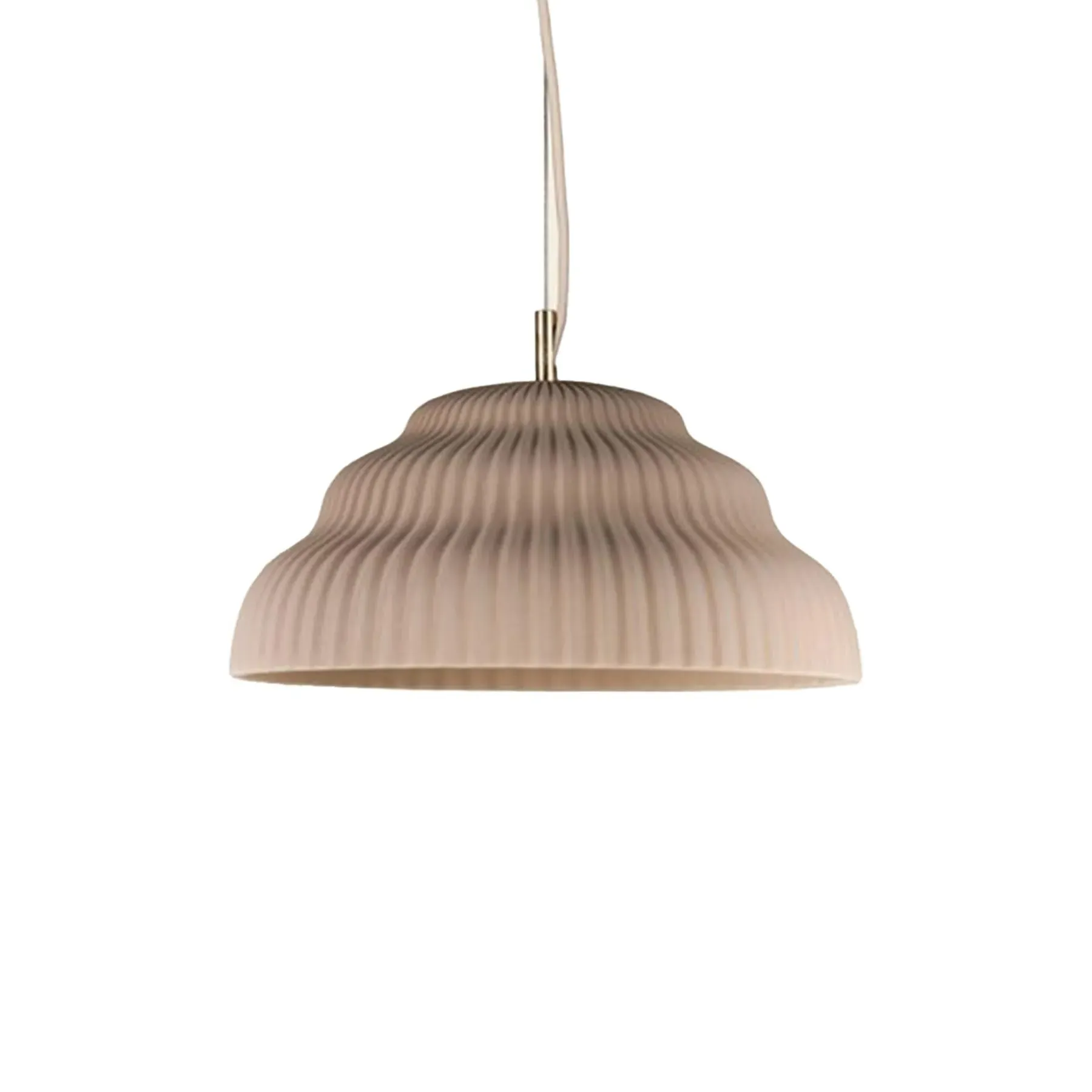 Small Pendant Light Cascading - Biscotti, Ceramic image