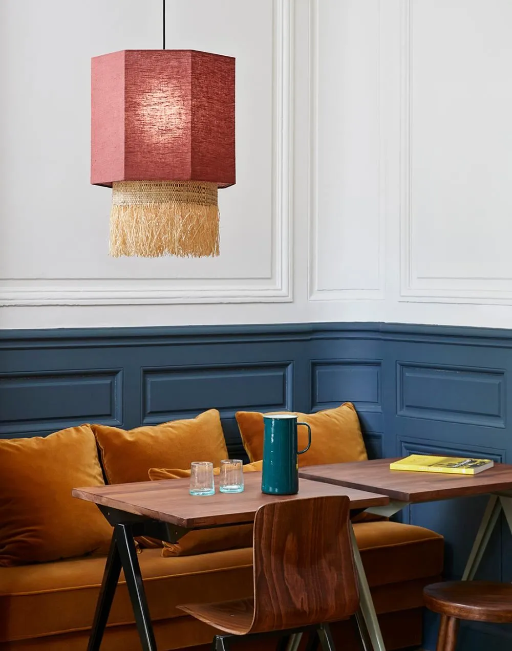 Small Pendant Light - Massala, Washed Linen