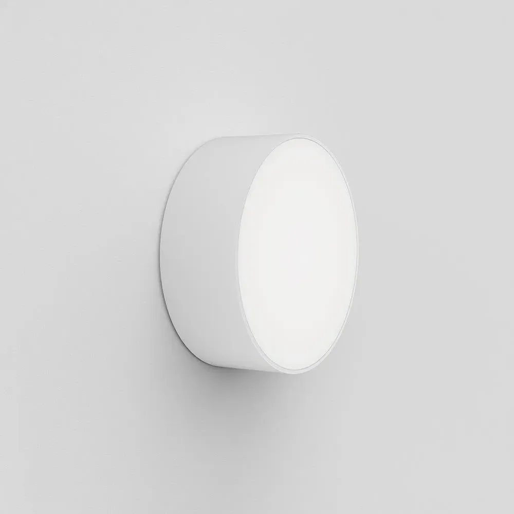 Small Round Wall Light - White, Aluminium