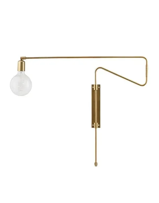 Small Swing Wall Lamp - Brass, Iron