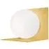 Small Wall Light with Glass Shade - Gold, Metal
