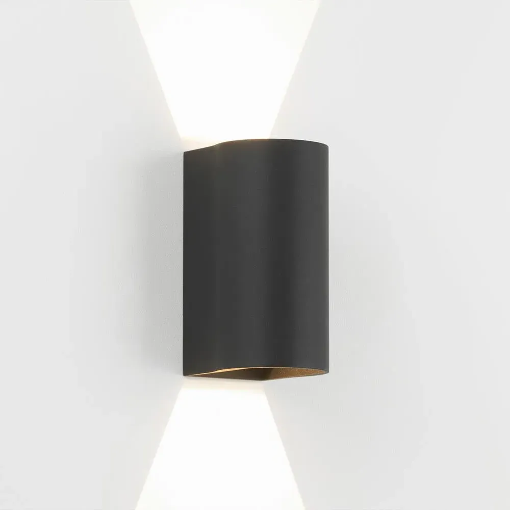 Small Wall Light with LED - Black, Aluminium