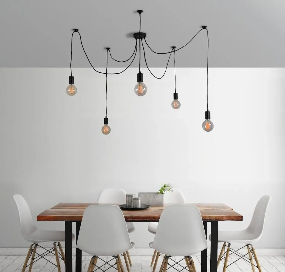 Spider Pendant Light - Multi-Bulb Cluster