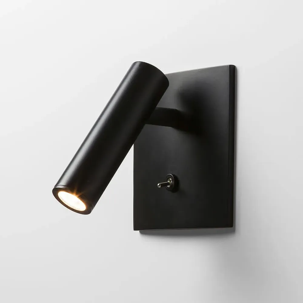 Square Wall Spotlight with LED - Black, Metal