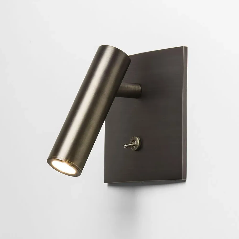 Square Wall Spotlight with LED - Nickel, Metal