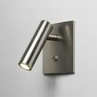 Square Wall Spotlight with LED - Nickel, Metal