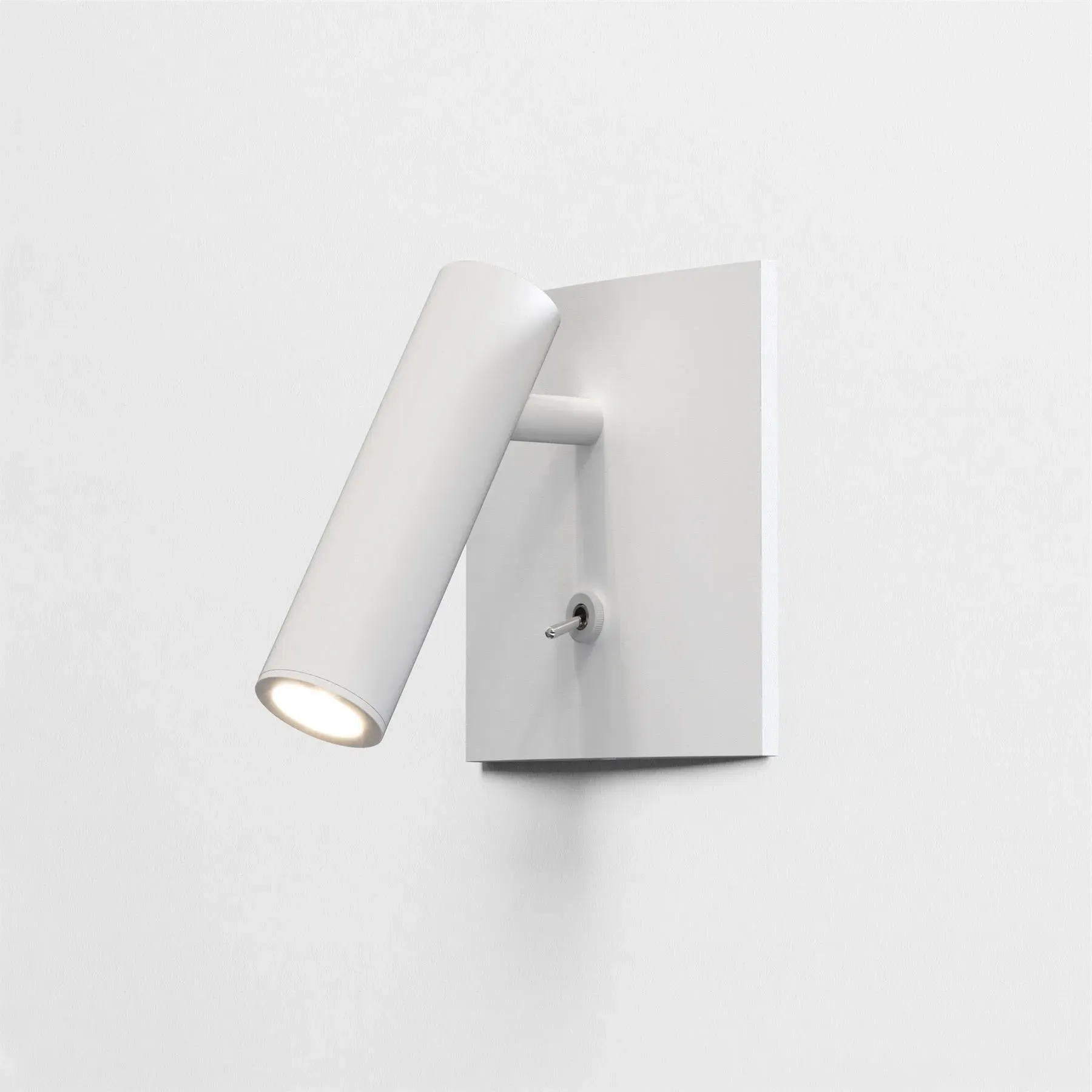 Square Wall Spotlight with LED - White, Metal image