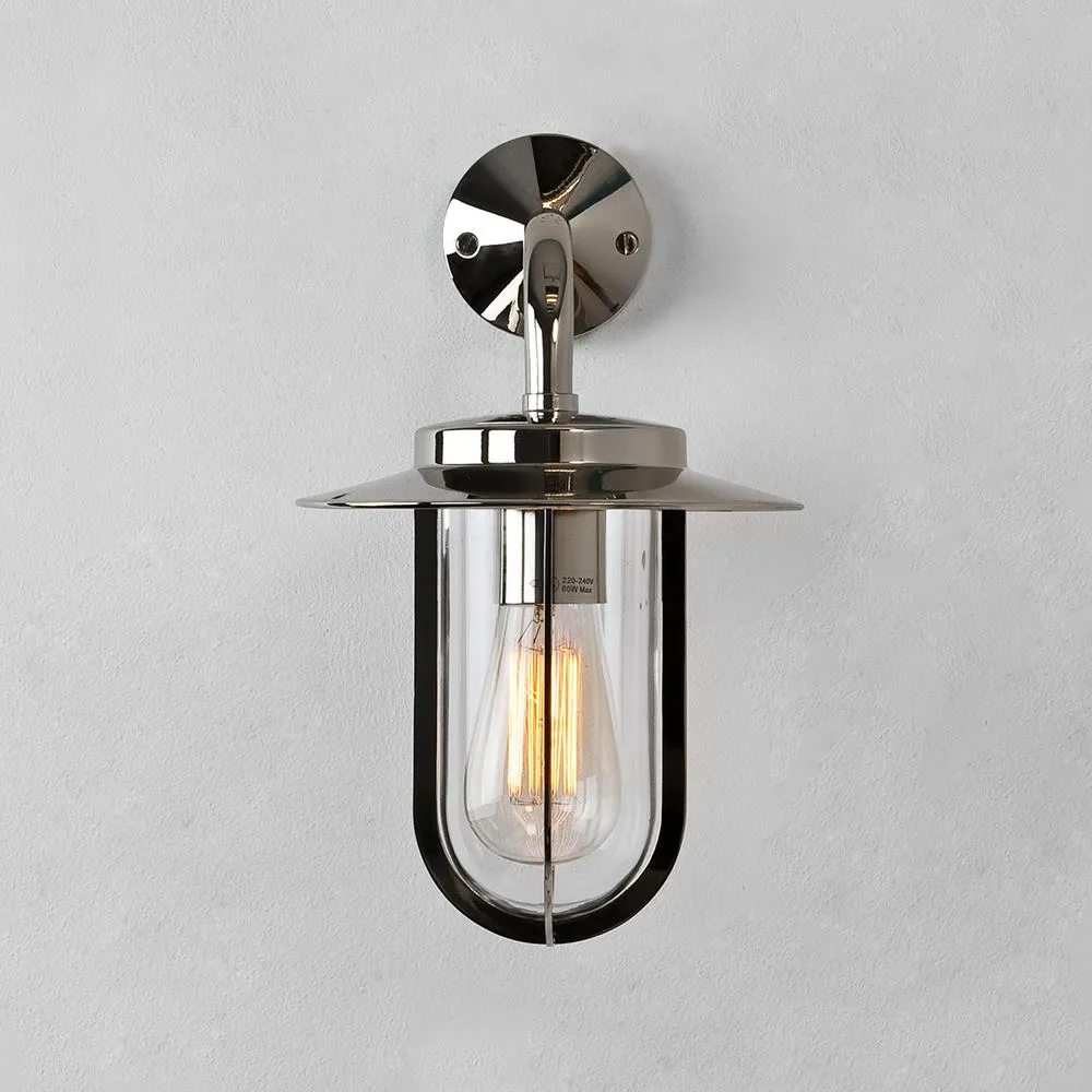 Stableyard Bracket Light - Nickel, Glass