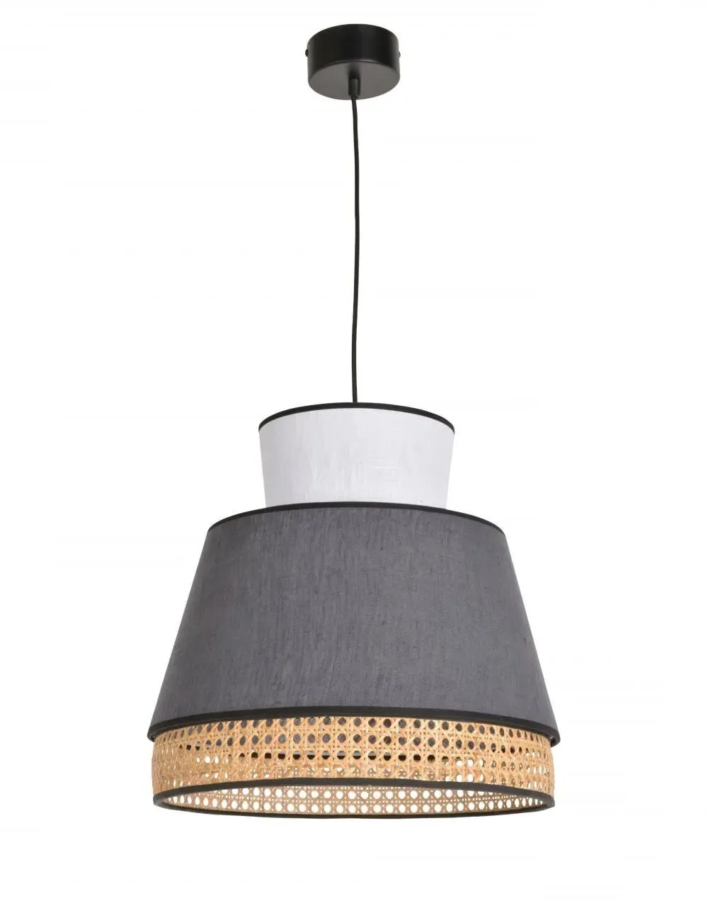 Stacked Pendant Light - Off White, Linen