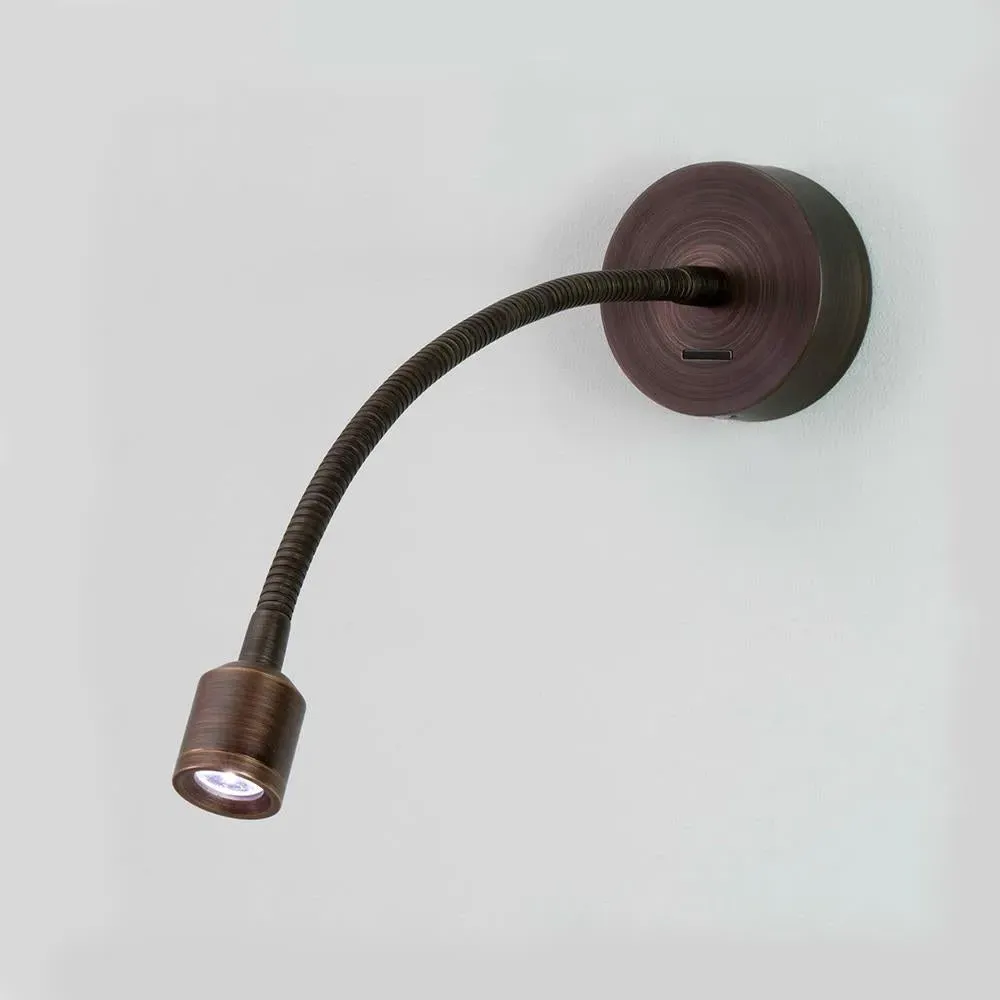 Switched Wall Light with LED - Chrome