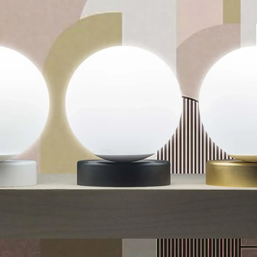 Table Lamp with Asymmetrical Design - Satin Gold